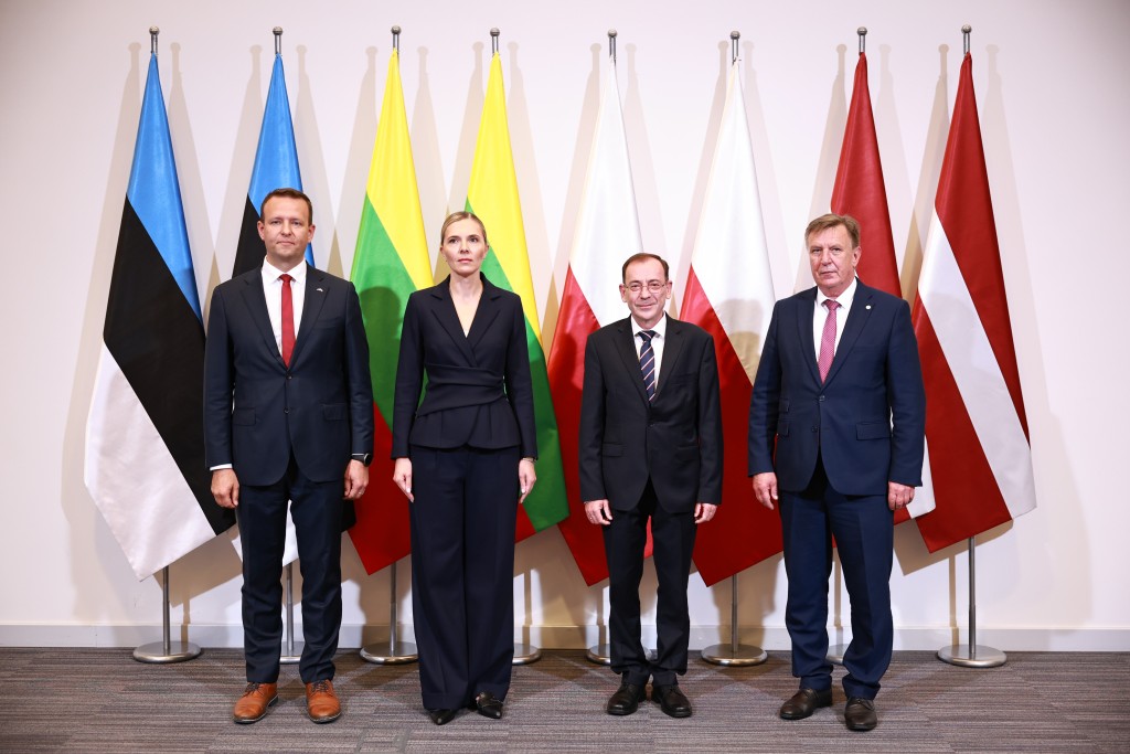 Siseministrid Lauri Läänemets, Agnė Bilotaitė, Mariusz Kamiński ja Māris Kučinskis